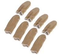 IDEANATEGRATE Set da 4 Ditale in Pelle Marrone per Cucito a Mano, Copertura Compatta Le Dita Come Strumento per Infeltrire Lana Colore Casuale