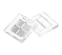 IDEANATEGRATE Set di 2 Palette Vuote per Ombretti in Acrilico e Alluminio, Leggere e Comode da Trasportare, per Trucco Occhi e Make Up Fai da Te