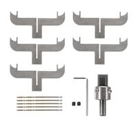 IDEANATEGRATE Set Utensili Fresatrice Cnc per Legno Punte da Trapano ad Anello, Kit per Lavorazione Braccialetti e Cerchi in Legno, Lame in Acciaio per Gioielli Artigianali