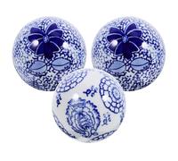 IDEANATEGRATE Sfere Decorative Stili Multipli in Set di 3 Palline Galleggianti Resistente e Motivo Vintage per Acquario e Piccole Piscine Stili Multipli