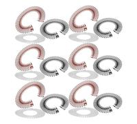 IDEANATEGRATE Spazzola Districante Elastica per Chioma Donna 30 Pezzi in Plastico Forma Circolare, per Styling Rapido e Uso Versatile Durante Routine Quotidiane e Sport