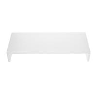 IDEANATEGRATE Supporto per Monitor e Computer Portatile in MDF Bianco, Alza Schermo da Scrivania Elegante e Robusto, per Ufficio e Casa Superficie Liscia e Resistente