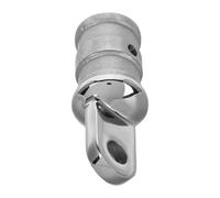 IDEANATEGRATE Tappo Terminale Accessorio Affidabile e Versatile in Acciaio Inossidabile Argento per Tubo Esterno per Bimini Top, Adatto a Cantieri e Barche Marine