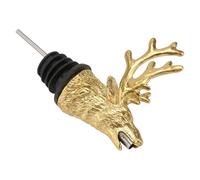 IDEANATEGRATE Versatore per Bottiglie a Forma di Testa di Cervo in Lega di Zinco e Silicone, Versatore Creativo e Chic per Vino, per Casa e Bar, Migliora Gusto e Riduce le Fuoriuscite