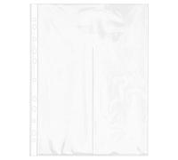 Ideas con cuore | Buste trasparenti | buste trasparenti | DIN A4 | 2 scomparti da 10,9 x 30 cm | trasparenti | 50 pezzi | adesivi | biglietti | lettere | documenti in DIN lungo