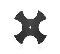 IDEASURE Lama a stella da 22,9 cm con foro centrale da 1,27 cm, lama a stella a 4 denti, compatibile con la maggior parte dei tagliabordi per prato da giardino, sostituisce 375-411 40-843 2658