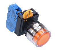 Idec Ambra 22mm Metallo Lunetta Momentanea Avvolta Pulsante Interruttore N IP65