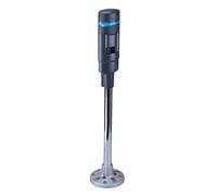 IDEC Blu Pila Luce LED Torre Con Sonar & Flasher Palo Montaggio 24VAC /Dc