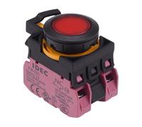 IDEC Cw Serie Rosso 12V Illuminato Mantenuta Incasso Interruttore a Pulsante 2NC