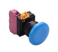 IDEC Interruttore Pulsante Momentaneo 22mm Blu NC IP65 YW1B-M4E01S