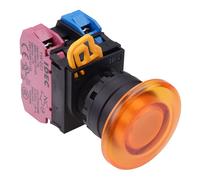 IDEC Interruttore Push Button 22mm a Fungo Momentaneo Illuminato 24V NO IP65