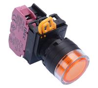 IDEC Rosso 24V Illuminato 22mm Momentanea Avvolta Pulsante Interruttore 2NC IP65