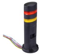 IDEC Rosso/Giallo Pila Luce LED Torre Con Sonar & Flasher Diretto Montaggio 24V