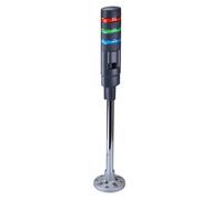 IDEC Rosso/Verde/Blu Pila Luce LED Torre Con Sonar & Flasher Palo Montaggio 24V