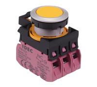 IDEC Serie CW Interruttore Pulsante Incasso Giallo 3NC IP65 Mantenuto
