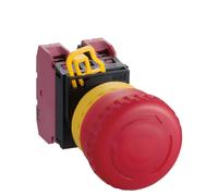 IDEC XW1E-LV413Q4MFR XW Emergenza Stop Switch Illuminato 22mm Turnpull 1NO-3NC