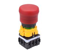 IDEC XW1E-LV4TG13Q4MFR Interruttore Stop Emergenza 24V Illuminato 22mm 1NO-3NC