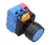 IDEC YW1B-M1E21S Interruttore a Pulsante Momentaneo Blu 22mm 2NO-1NC IP65