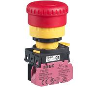 IDEC YW1L-V4E01Q4R Yw Emergenza Interruttore Stop Illuminato 22mm Turnpull 1NC