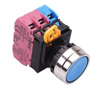 IDEC YW4B-A1E12S Interruttore Pulsante 22mm Blu 1NO-2NC IP65