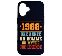 Idee Anniversaire Cadeau Design Drole Homme 1968 Custodia per iPhone 16