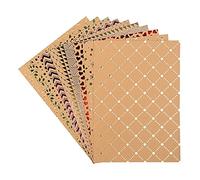 Idee con cuore 10 fogli di carta da disegno | Sfondi | A4 | 250 g/m² | 10 disegni diversi | Carta kraft con finitura in lamina elaborata