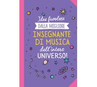 Idee favolose dalla migliore Insegnante di musica dell'intero Universo: Quaderno appunti (A5) | Regalo personalizzato per una Insegnante di musica per il compleanno o Natale