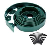 Idee for recinzioni da giardino, for, bordure di prato, paesaggio con 30 picchetti solidi ancoraggio, inserto facile installazione(Green)