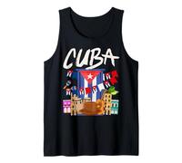 Idee per abiti con bandiera cubana per bambini e patrimonio latino cubano Canotta