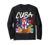 Idee per abiti con bandiera cubana per bambini e patrimonio latino cubano Maglia a Manica
