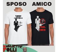 idee per Addio al Celibato T-shirt SPOSO uomo AMICO idea divertente matrimonio