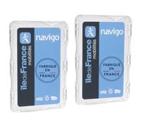 Idée pro mobilité Navigo - Custodia rigida per il trasporto dei bus della metropolitana del Tram, custodia extra piatta, 3 mm, formato 85 x 54, compatibile con badge e carte di credito, made in France