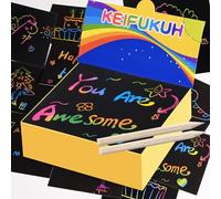 Idee Regali Natale Bambina Carta da Grattare - Regalo Compleanno Bambina 4 + Anni Femmina, Regali Epifania Pasqua San Valentino Festa dei Bambini, Scratch Art Regalo di Fine Scuola Ritorno a Scuola