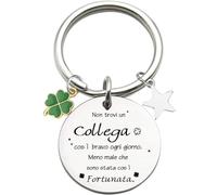 Idee Regalo Collega, Portachiave Regalo Collega Donna Uomo, Colleghe Amicizia Porta Chiavi Regalo per Colleghi Che va Via Grazie Pensione Regali per Colleghe, Regalo di Apprezzamento del Capo Collega