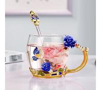 Idee Regalo Natale 2025:11OZ Disegno di Fiori 3D Tazza Tè,Regali Natale 2025 Offerte,Regalo Donna Mamma Compleanno San Valentino