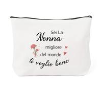 Idee Regalo Nonna Natale,Regali per Nonna Compleanno,Regali per Anziani Donna,Festa Della Donna,Festa Dei Nonni Idee Regalo per La Nonna per I Nonni Dai Nipoti Originali San Valentino,Pochette Trucchi