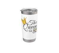 Idee regalo per 82° compleanno per lei The Queen is 82 Bicchiere termico in acciaio inox doppia parete