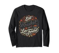 Idee Regalo per Barbecue Eat Brisket Live Forever Maglia a Manica