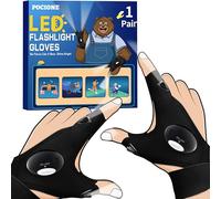 Idee Regalo Uomo Papà Natale - Regali Natale Originali Economici Guanti con Luce Led Gadget Tecnologici Regalo Uomo Amica Marito Lui Adolescenti Originale Utile Regali Secret Santa Calendario Avvento