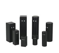 ideen.kollektiv - Personaggi per tavola di sistema nero Pro - Personaggi in legno di alta qualità per il posizionamento sistemico, il coaching, la terapia e la consulenza - Personaggi per tavola di