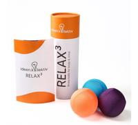 ideen.kollektiv Relax³ - Set di 3 palline per la consapevolezza con diversi gradi di durezza, strumenti di moderazione e accessori per coaching, palline antistress per messa a fuoco, relax e processi