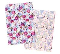 Ideen mit Herz 2 fogli di carta di riso | pregiata carta per decoupage | DIN A4 | 2 diversi disegni | vintage, Natale e molto altro ancora (fiori 18)