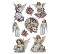 Ideen mit Herz Adesivi in rilievo 3D | Adesivi | di alta qualità in rilievo con effetto 3D | foglio DIN A4 con diversi motivi (angeli)