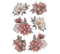 Ideen mit Herz Adesivi in rilievo 3D | Adesivi | di alta qualità in rilievo con effetto 3D | foglio DIN A4 con diversi motivi (fiori natalizi 02)