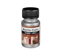 Ideen mit Herz Color cera | metallizzata | ideale per dipingere candele | 50 ml (argento)