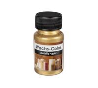 Ideen mit Herz Color cera | metallizzata | ideale per dipingere candele | 50 ml (oro)