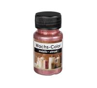 Ideen mit Herz Color cera | metallizzata | ideale per dipingere candele | 50 ml (rosa antico)