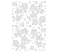 Ideen mit Herz - Decorazione termoadesiva con strass da applicare con il ferro da stiro | DIN A4 (Rami di orchidea)