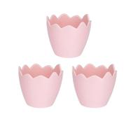 Ideen mit Herz Guscio d'uovo decorativo, decorazione da tavolo, nido, uovo di Pasqua da appoggiare, riempibile, Ø 7,8 cm, altezza 7 cm (rosa pastello)