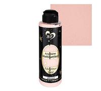 Ideen mit Herz Pittura acrilica Multisurface con glitter preziosi | vernice universale a base d'acqua | con elegante glitter oro brillante | 180 ml (rosa antico)